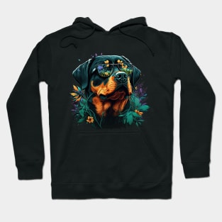 Rottweiler hippie Hoodie